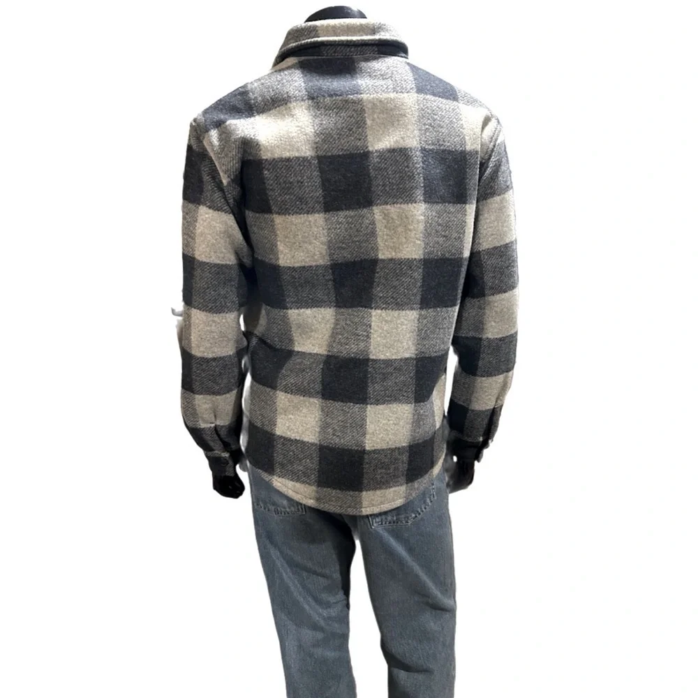 Banana Republic Men's Heritage Shirt Jacket - Blue Plaid, Size S